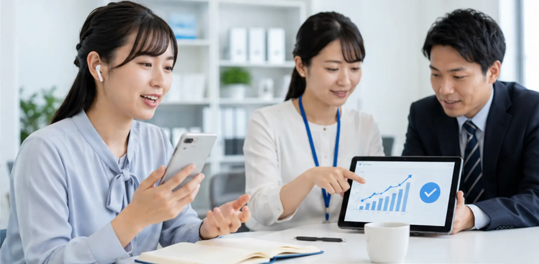 学習内容を確認しながら日本語を学ぶ、JPNAVIの日本語教育支援のイメージ。